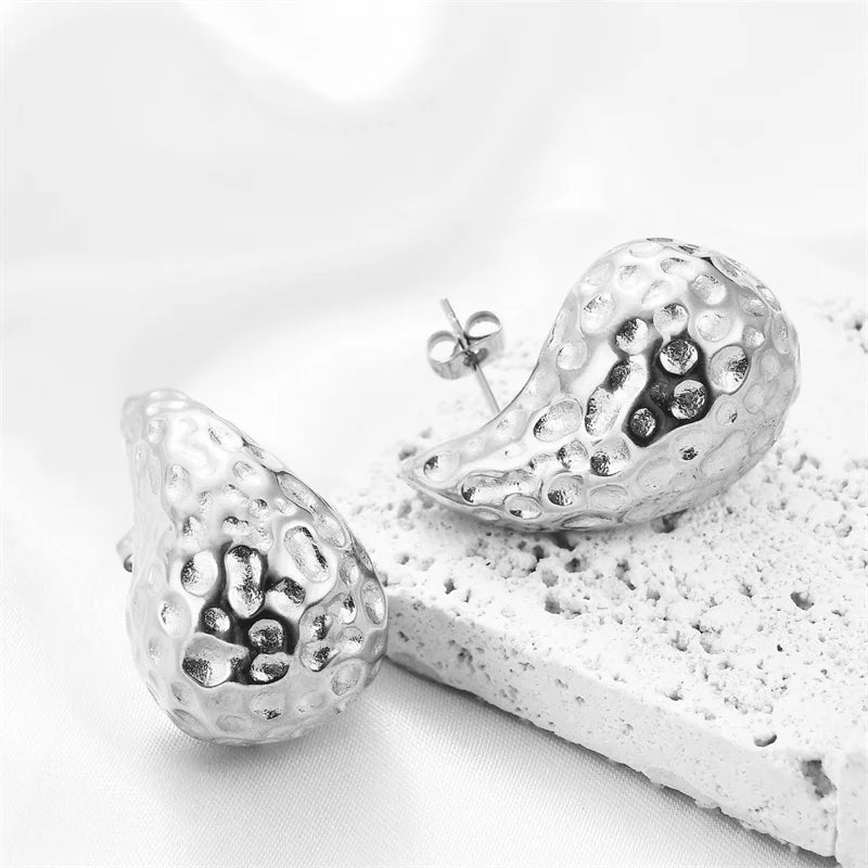 Chunky Gold Dome Earrings
