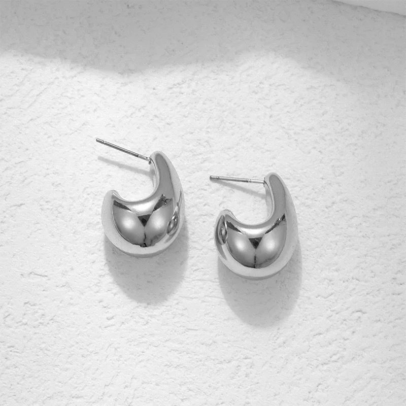 Chunky Gold Dome Earrings