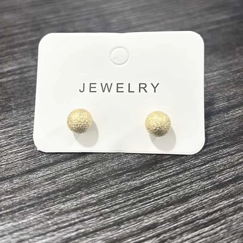 Chunky Gold Dome Earrings
