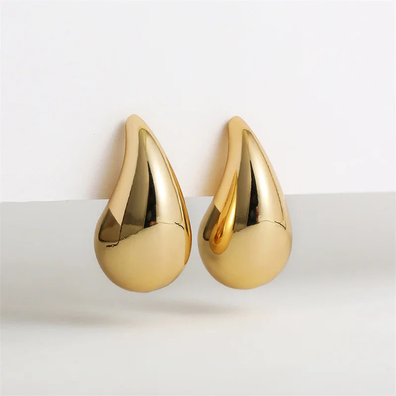 Chunky Gold Dome Earrings